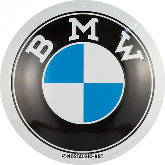 Blechschild BMW rund 1